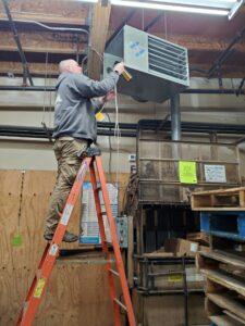 Strobel custom heating worker providing hvac maintenance in northern idaho